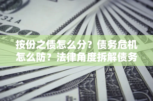北京按份之债怎么分？债务危机怎么防？法律角度拆解债务分配与风险自保指南