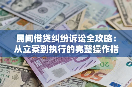 北京民间借贷纠纷诉讼全攻略：从立案到执行的完整操作指南