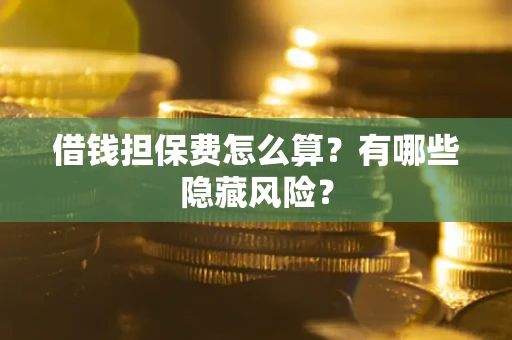 北京借钱担保费怎么算？有哪些隐藏风险？