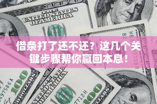 北京借条打了还不还？这几个关键步骤帮你赢回本息！