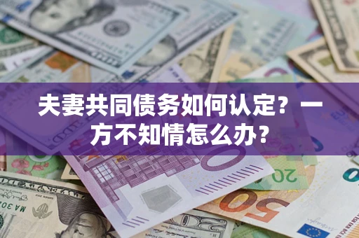 北京夫妻共同债务如何认定？一方不知情怎么办？