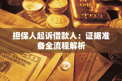 北京担保人起诉借款人：证据准备全流程解析