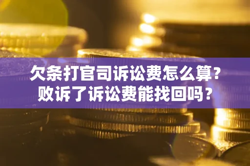 北京欠条打官司诉讼费怎么算？败诉了诉讼费能找回吗？
