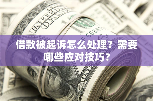 北京借款被起诉怎么处理？需要哪些应对技巧？