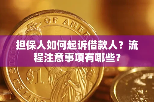 北京担保人如何起诉借款人？流程注意事项有哪些？